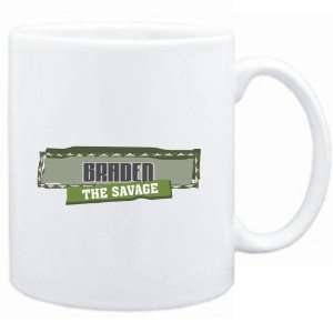  Mug White  Braden The Savage  Male Names Sports 