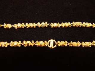 22K Solid Yellow Gold 55 Bead Chain 69.3 Grams NOW REDUCED IN 