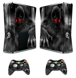   Red Eyes Skull STICKER XBOX 360 Slim Skin CONTROLLERS CASE COVE COOL