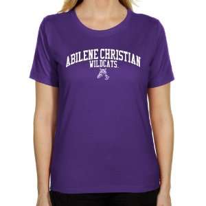 Abilene Christian University Wildcats Ladies Team Arch Classic Fit T 