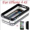   ACCESSORY CAR CHARGER BUMPER CASE HEADSET BUNDLE PACK FOR IPHONE 4 4S