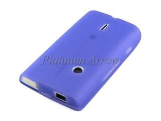   Gel Plastic Case Skin Cover for Sony Ericsson XPERIA X8 Purple  