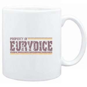  Mug White  Property of Eurydice   Vintage  Female Names 