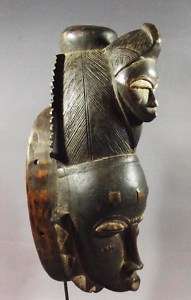 Finely Made Old African BAULE Mask Africa , Ivoire Cost  