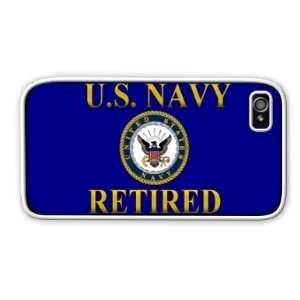  Navy USN Retired #2 iPhone 4 4S Case Cover White 