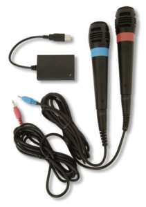 SingStar Wired Microphones PS2 PS3 + FREE Game NEW  