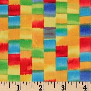  45 Wide Abstract Squares Multi Fabric By The Yard Arts 