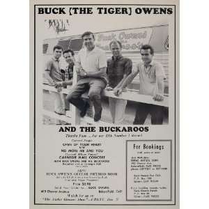   Buckaroos Tour Bus McFadden   Original Booking Ad