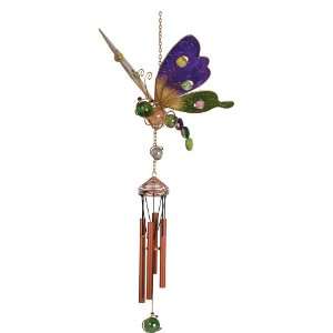  Carson Home Accents Wireworks Glitter Gem Butterfly Chime 