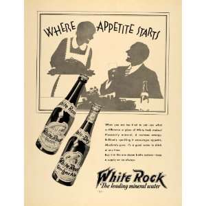  1932 Ad White Rock Mineral Water Spring Waukesha Ginger 