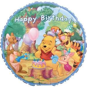  Winnie the Pooh Happy Birthday 18in Balloon Toys & Games