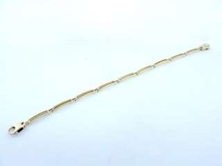 14k solid yellow gold bar link bracelet 3mm 11 8g 8 27298