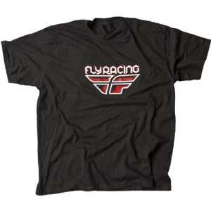 Fly Racing F Wing Mens Short Sleeve Race Wear Shirt   Black / 2X 