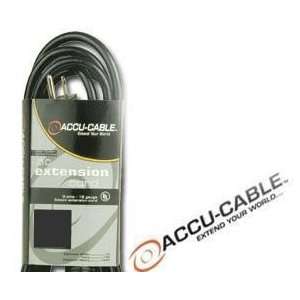  Accu Cable EC163 50 Black 16 Gauge 50 Ft Extension Cable 