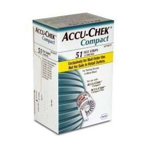 Accu Chek Compact Blood Glucose Test Strips 51 Ct. Health 