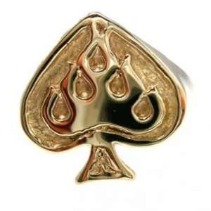  14K Gold Ace Flame Ring Jewelry