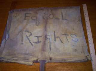 Famous Suffragette Protest Sign & 1860 Doc Rochester NY  