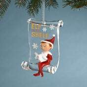 Product Image. Title Elf on the Shelf Ornament 3 Elf with book on 