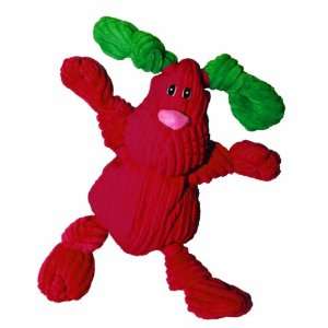   HuggleHounds Holiday Ruff Tex Bugsy Dog Toy, Red   Mini