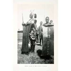  1930 Print Chief Oliab Acholi Uganda Africa Tribal 
