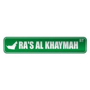   KHAYMAH ST  STREET SIGN CITY UNITED ARAB EMIRATES