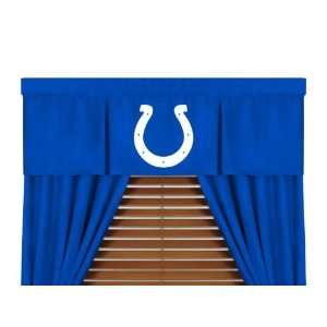   Colts MVP Window Valance & 84in Drapes/Curtains