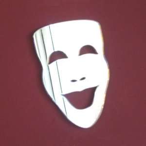  Theatre Mask   Comedy Mirrors 20cm x 17cm
