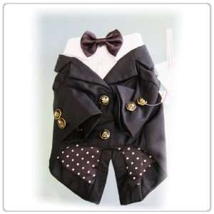  Pet Dog Clothing Black Bow tie Suit  Avaialble in 