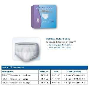  PER FIT  (LGE) Protective Underwear, Case of 40 Health 