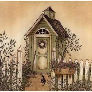  Cottage Outhouse III by Linda Spivey 10x10 Kitchen 