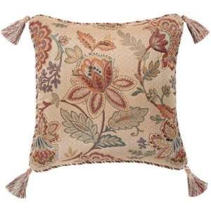    Dempsey Pillow with Tassel and Cord, Reversible