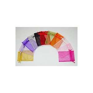  4 x 5 inch Sparkling Organza Bags