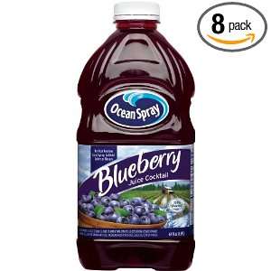 Ocean Spray Blueberry Juice Cocktail, 64 Ounce Bottles (Pack of 8)