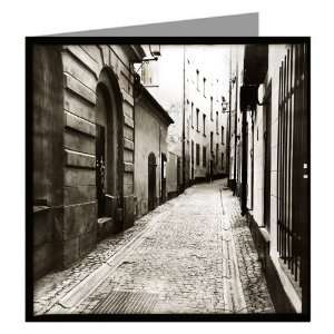 Old Town In Stockholm Single Greeting Card