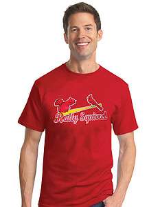 WORLD SERIES CHAMPIONS ST. LOUIS CARDINALS 2011 RALLY SQUIRREL T 