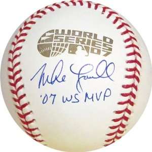  Mike Lowell 07 WS MVP Autographed/Hand Signed 2007 