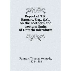   on the northern and western limits of Ontario microform Thomas