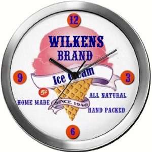  WILKENS 14 Inch Ice Cream Metal Clock Quartz Movement 