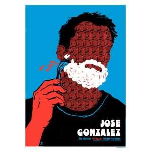 Jose Gonzalez 2008 Atlanta Concert Poster