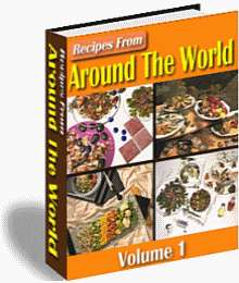 BOOK Around World Recipe Cook +1Free Gardening Resell  