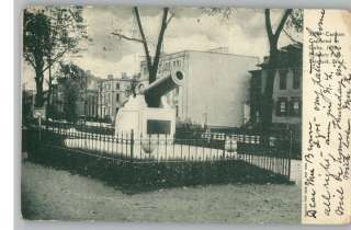 Old Postcard~Cuban Cannon~Military Park~Newark,NJ  