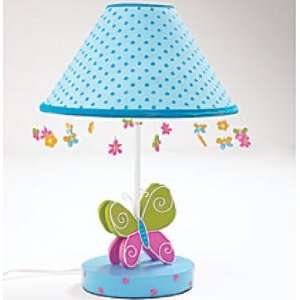 Blue BUTTERFLY girl Table LAMP desk light home decor Decorative And 