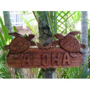  WELCOME SIGN ALOHA W/ TURTLE   TIKI BAR DECOR Patio 