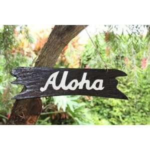  Aloha Sign on Driftwood 20   Wooden Greeting Sign 