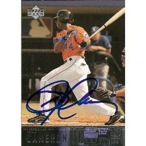  Mike Cameron Signed New York Mets 2004 UD Card Sports 