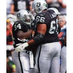  LAMONT JORDAN & LANGSTON WALKER OAKLAND RAIDERS 8 X 10 