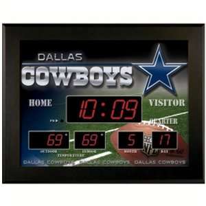    Dallas Cowboys Backlit LED Scoreboard Clock