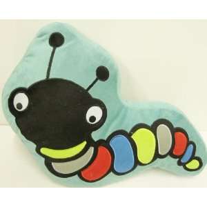  TEAL CATERPILLAR WIGGLY WORM GIRLS BOYS KIDS EMBROIDERED 
