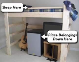   Bed Bunk System Storage Twin Queen King Easy Woodworking Plans  