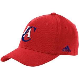  adidas Los Angeles Clippers Red Basic Logo Flex Fit Hat 